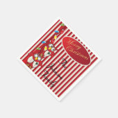 Serviette En Papier Joli Chouettes de Noël (Coin)
