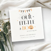 Serviette En Papier Joli Citrouille Halloween Little Boo Anniversaire 