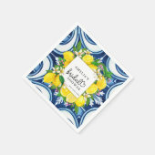 Serviette En Papier Joli cœur de script | Citron | Serviette de douche (Coin)