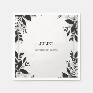 Serviette En Papier Joli Cordage Nous Nous Marions Enterrement de Vie 