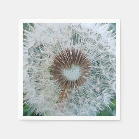 Serviette En Papier Joli Dandelion blanc (Devant)