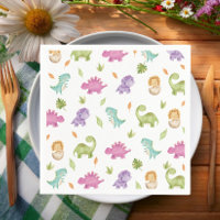 Joli Dinosaures Party T-Rex Brontosaurus