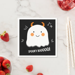 Serviette En Papier Joli Éffrayant Boo Demon Ghost