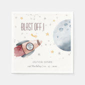 Serviette En Papier Joli espace extra-atmosphérique Planètes étoiles N (Devant)