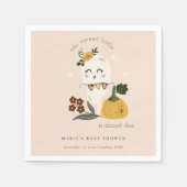 Serviette En Papier Joli Halloween Blush Ghost Little Boo Baby shower (Devant)