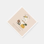 Serviette En Papier Joli Halloween Blush Ghost Little Boo Baby shower (Coin)