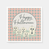 Serviette En Papier Joli Halloween Citrouille (Devant)