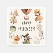 Serviette En Papier Joli Halloween Papier de fête pour enfants Napkin (Devant)