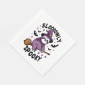 Serviette En Papier Joli Halloween Sloth Joie (2) (Coin)