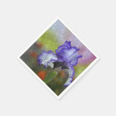 Serviette En Papier Joli Iris Violet (Coin)
