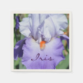 Serviette En Papier Joli Iris violet (Devant)