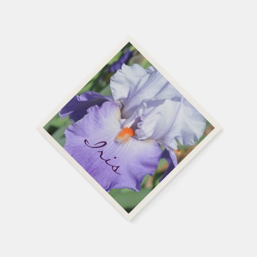 Serviette En Papier Joli Iris violet (Coin)