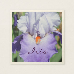 Serviette En Papier Joli Iris violet
