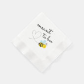 Serviette En Papier Joli Jaune Signifie Abeille (Coin)