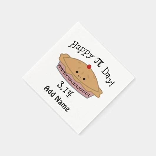 Serviette En Papier Joli Joyeux Pi Day ! (Coin)