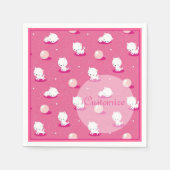 Serviette En Papier Joli Kitty Kittens rose Patten serviettes (Devant)