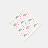 Serviette En Papier Joli lapin. (Coin)