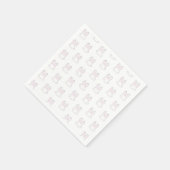 Serviette En Papier Joli lapin lapin blanc amusant motif moderne (Coin)