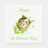 Serviette En Papier Joli Leprechaun St. Patrick's Day  (Devant)