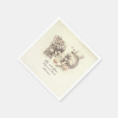 Serviette En Papier Joli Mariage en couple crâne (Coin)