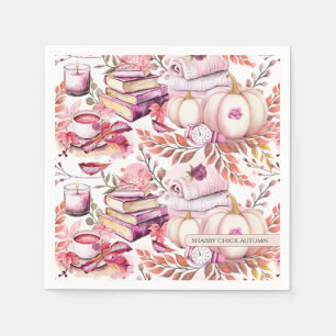 Serviette En Papier Joli motif automnal de poulette shabby