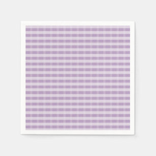 Serviette En Papier Joli motif carreaux violet