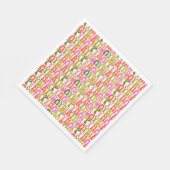 Serviette En Papier Joli Motif de texte d'anniversaire coloré (Coin)