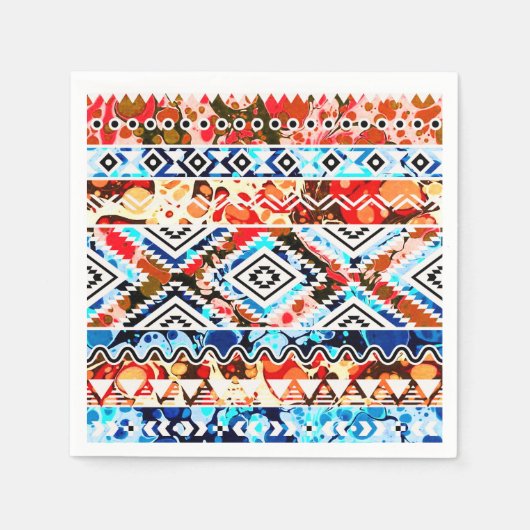 Serviette En Papier Joli motif girly coloré (Devant)