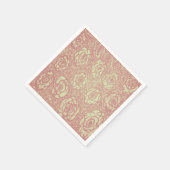 Serviette En Papier Joli Motif rose (Coin)