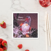 Serviette En Papier Joli Noël Gnome Arbre de Noël (En situation)