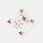 Serviette En Papier Joli Noël Sweet Père Noël bébé Baby shower fille (Coin)