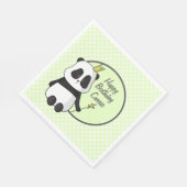 Serviette En Papier Joli Panda d'anniversaire (Coin)