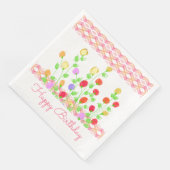 Serviette En Papier Joli papier Anniversaire Dîner Napkin (Coin)