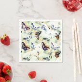 Serviette En Papier Joli papillon élégant (En situation)