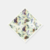 Serviette En Papier Joli papillon élégant (Coin)