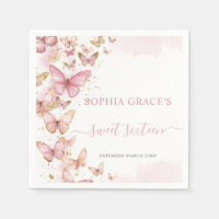 Joli papillons rose doux 16 Quinceanera XV 15