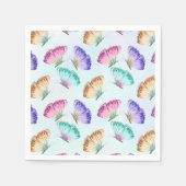 Serviette En Papier Joli Pastel Colours Motif à papillon aquarelle (Devant)