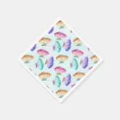 Serviette En Papier Joli Pastel Colours Motif à papillon aquarelle (Coin)