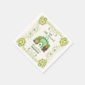 Serviette En Papier Joli Petit Baby shower Shamrock (Coin)