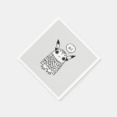 Serviette En Papier Joli petit dessin animé monstre (Coin)