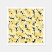 Serviette En Papier Joli petit motif abeilles (Devant)