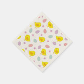 Serviette En Papier Joli Poulets motifs de Pâques Oeufs Couleur person (Coin)