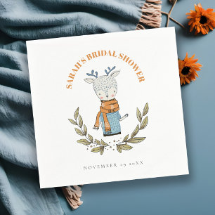 Serviette En Papier Joli pull moche hiver renne enterrement de vie de