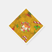 Serviette En Papier Joli renard de Noël (Coin)