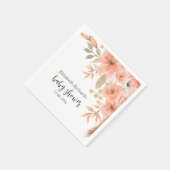 Serviette En Papier Joli ressort d'aquarelle (Coin)