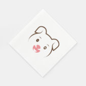 Serviette En Papier Joli rose (Coin)