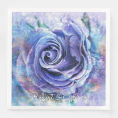 Serviette En Papier Joli Rose aquarelle (Devant)