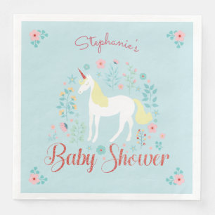 Serviette En Papier Joli Rose de Parties scintillant de Baby shower d'