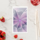 Serviette En Papier Joli rose Fleur Moderne Abstrait Fractal Art (En situation)