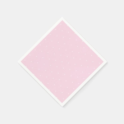 Serviette En Papier Joli rose pâle blanc pois minuscule papier mignon (Coin)